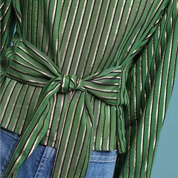 Green gold top by Seen Worn Kept - Picture 3 of 10